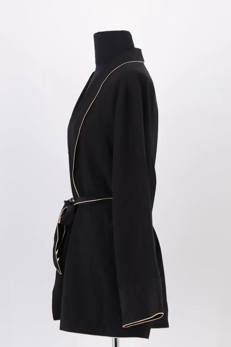 Gilet Eres Noir en Soie