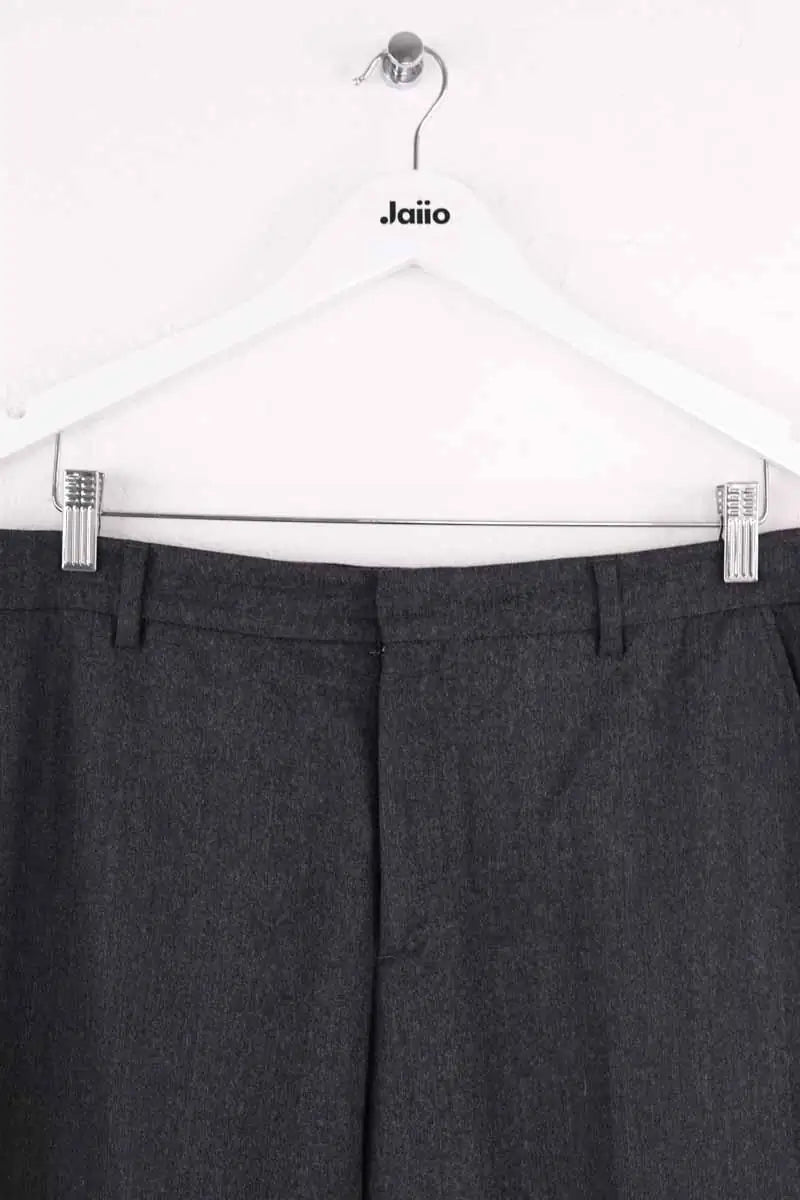 Pantalon droit Ami Anthracite en Laine