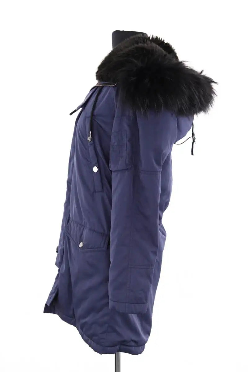 Parka The Kooples Bleu en Synthétique