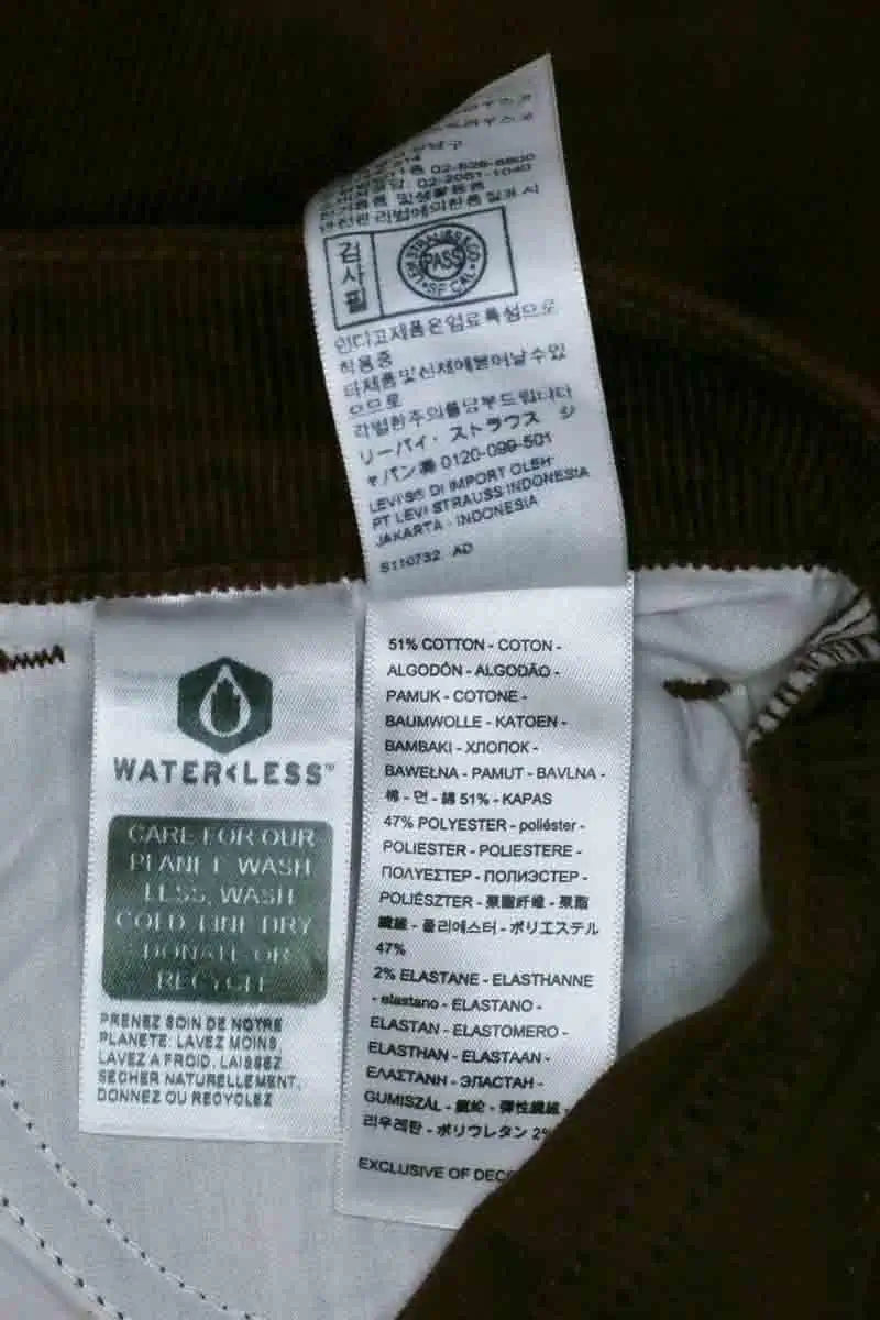 Jean droit Levi's Bordeaux en Coton