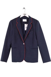 Blazer Sandro Marine en Synthétique, taille M - Seconde Main