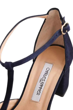 Talons Charles Kammer Bleu en Daim