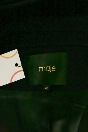 Manteau Maje Marine en Laine