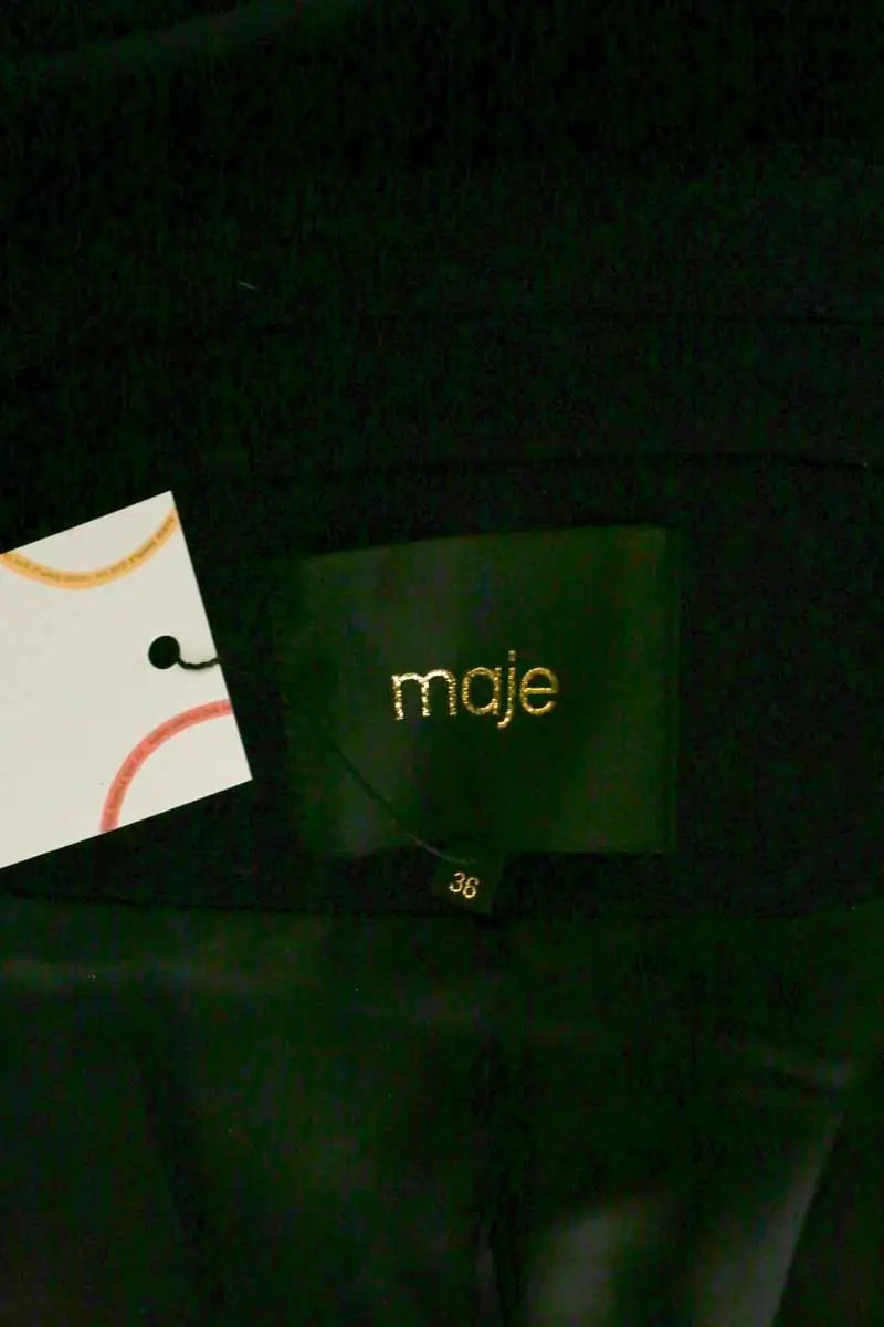 Manteau Maje Marine en Laine