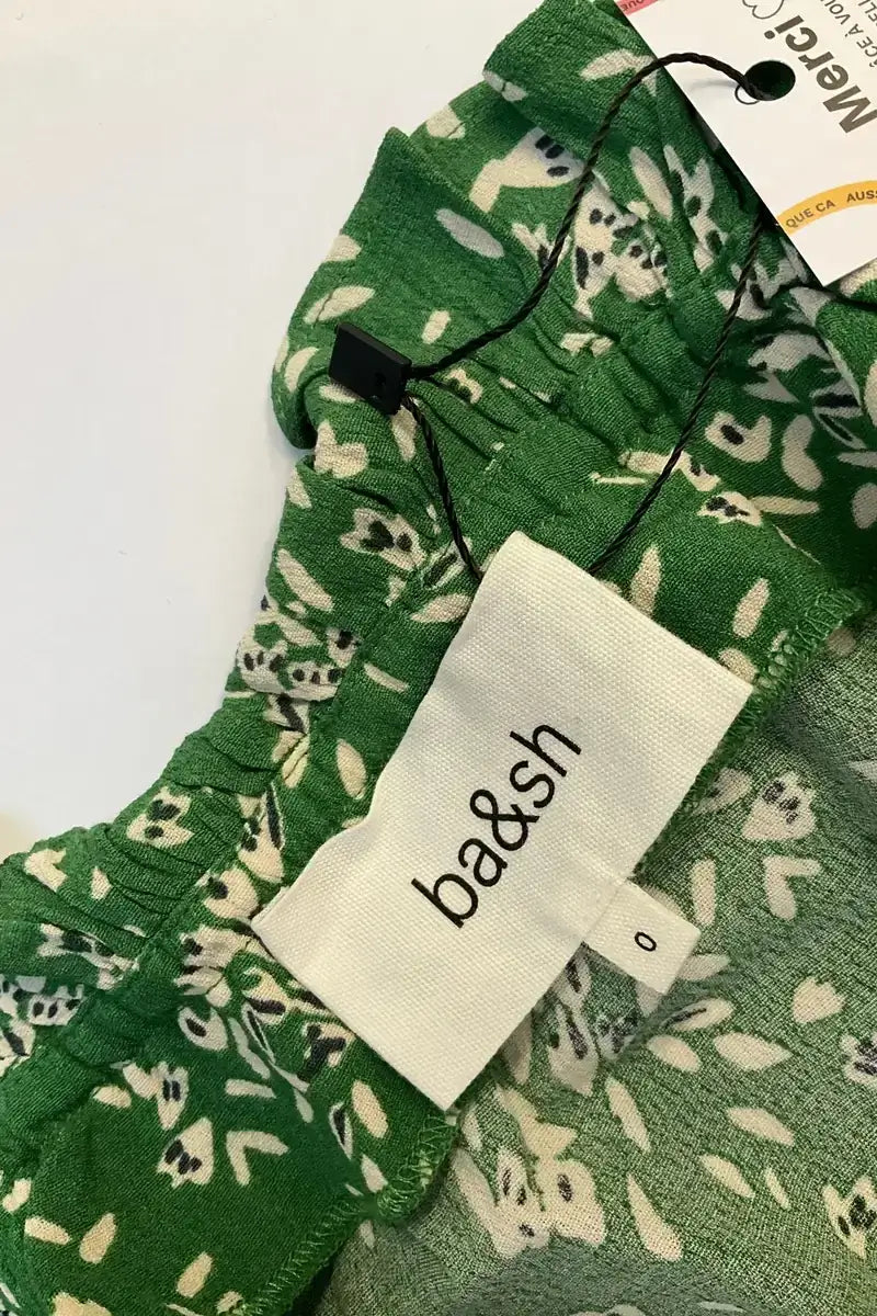 Top sans manche Ba&Sh Vert en Viscose