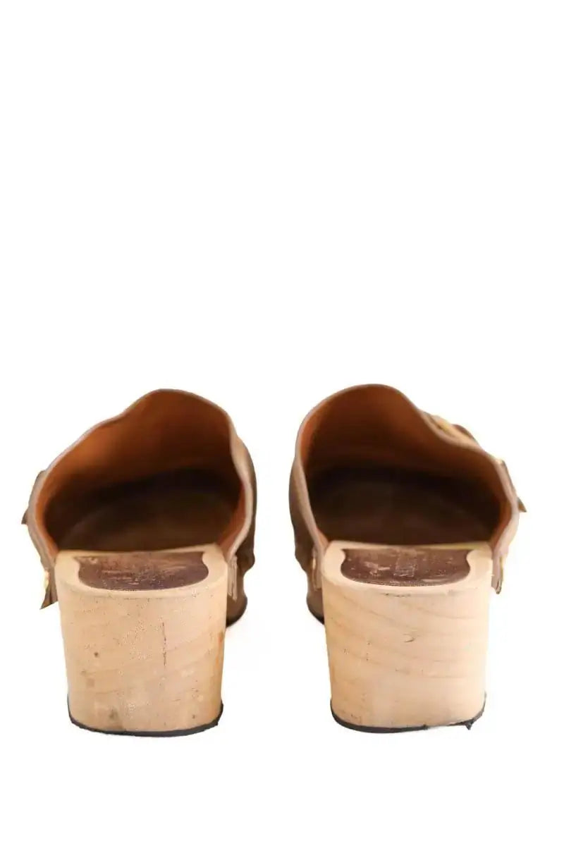 Sabots Sartore Camel en Daim