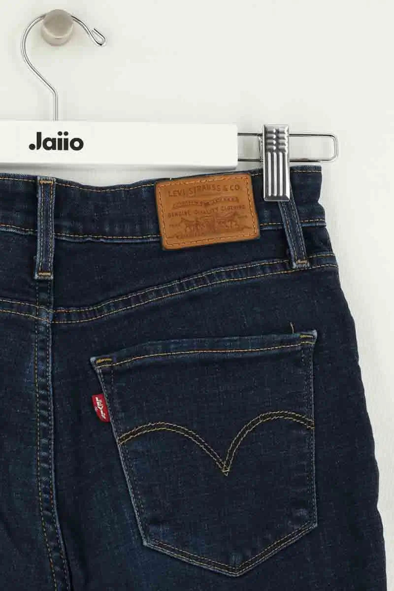 Jean skinny Levi's High Rise Skinny Bleu en Coton