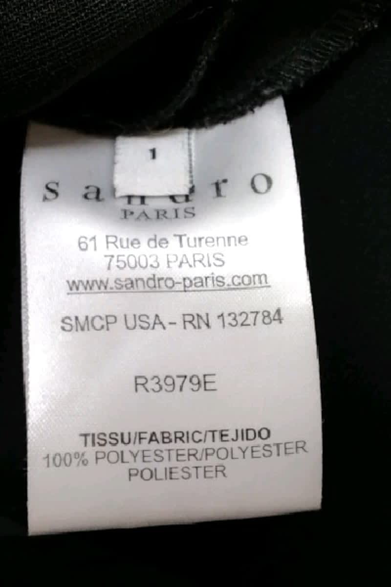 Robe Sandro  Noir