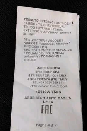 Robe Pinko  Noir