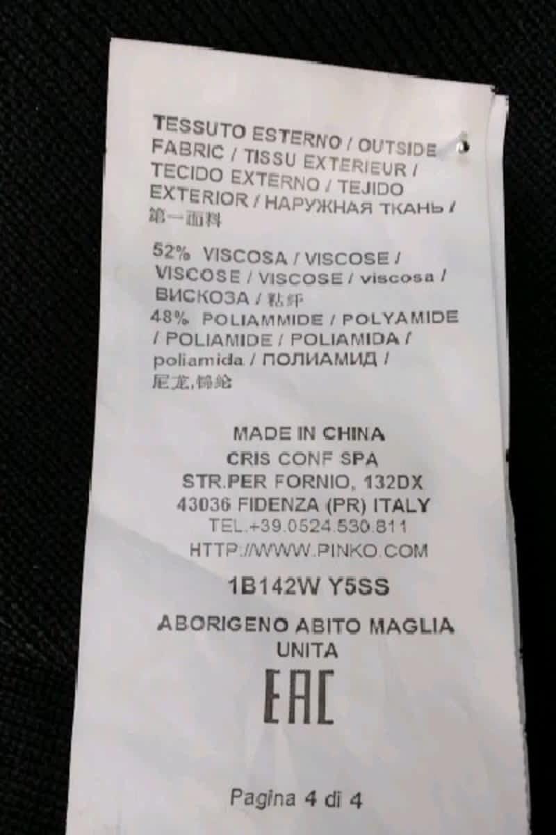 Robe Pinko  Noir
