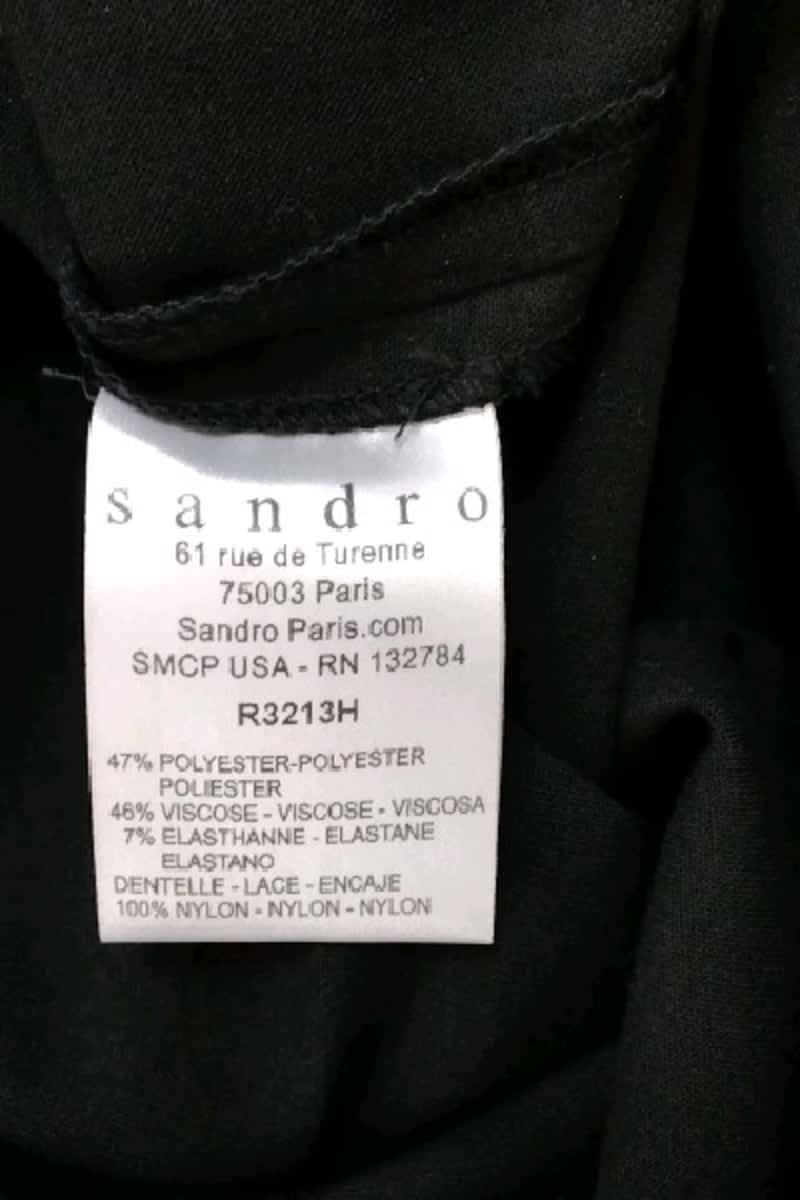 Robe Sandro  Noir