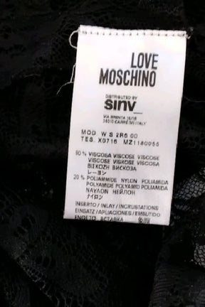Top sans manche Moschino  Noir