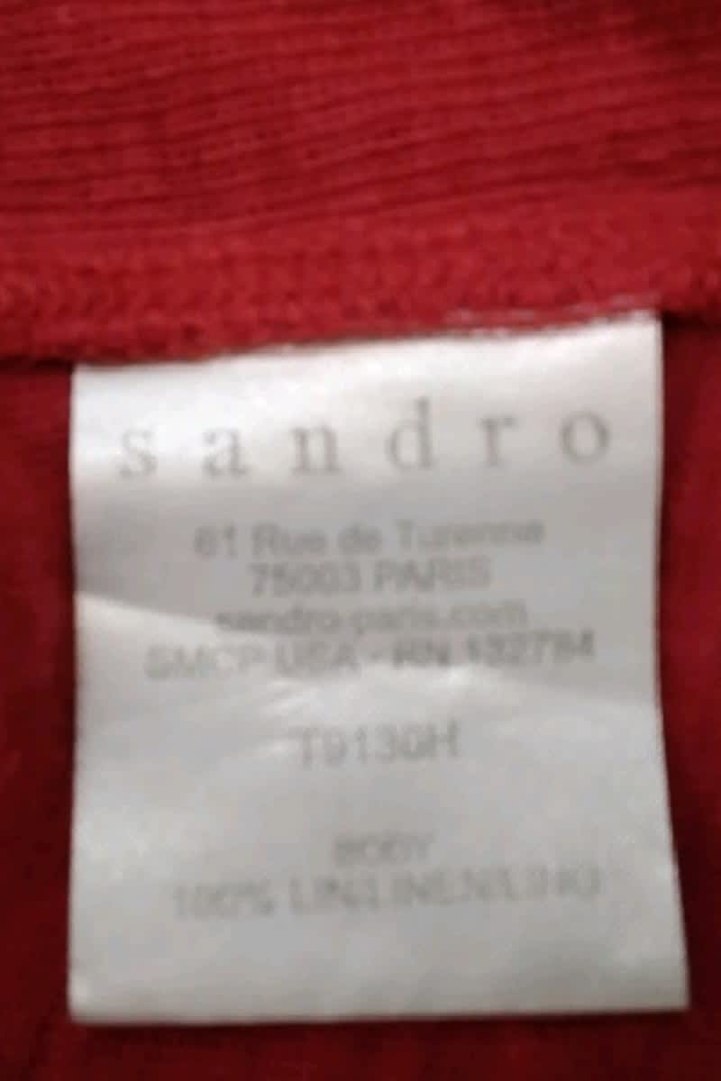 T-shirt Sandro  Rouge