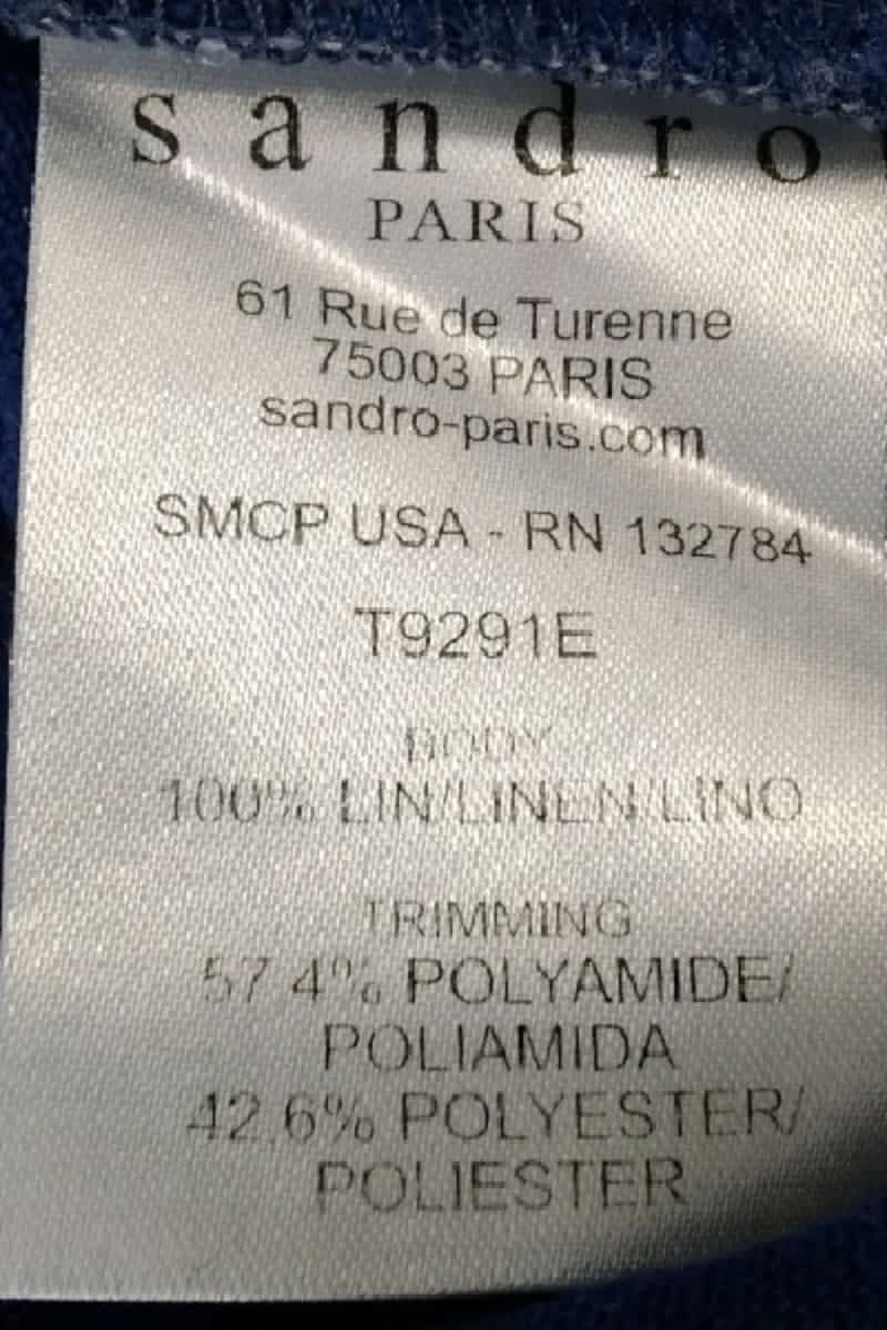 T-shirt Sandro  Bleu