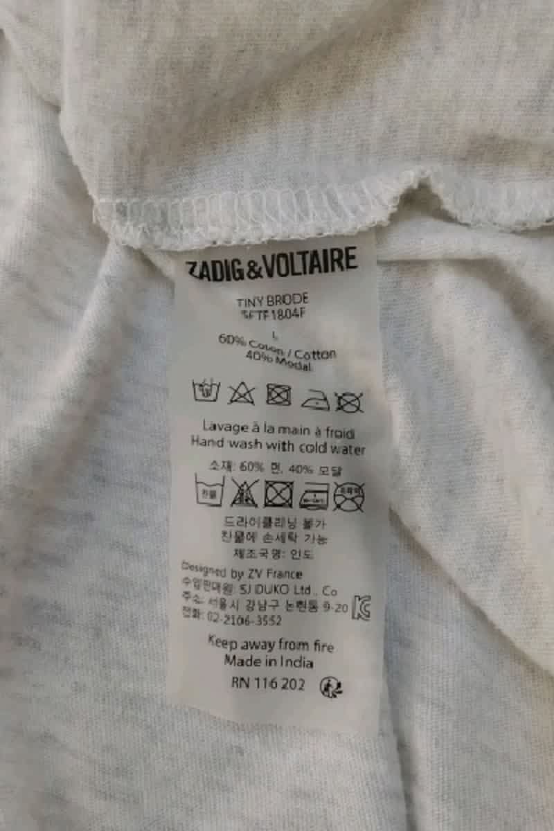 T-shirt Zadig & Voltaire  Gris