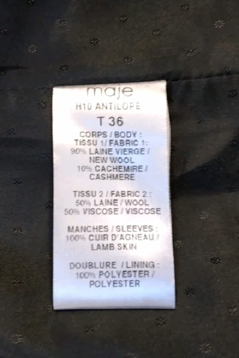 Veste Maje  Noir
