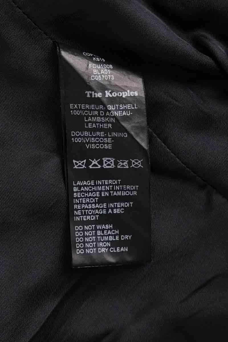 Veste The Kooples Noir en Cuir