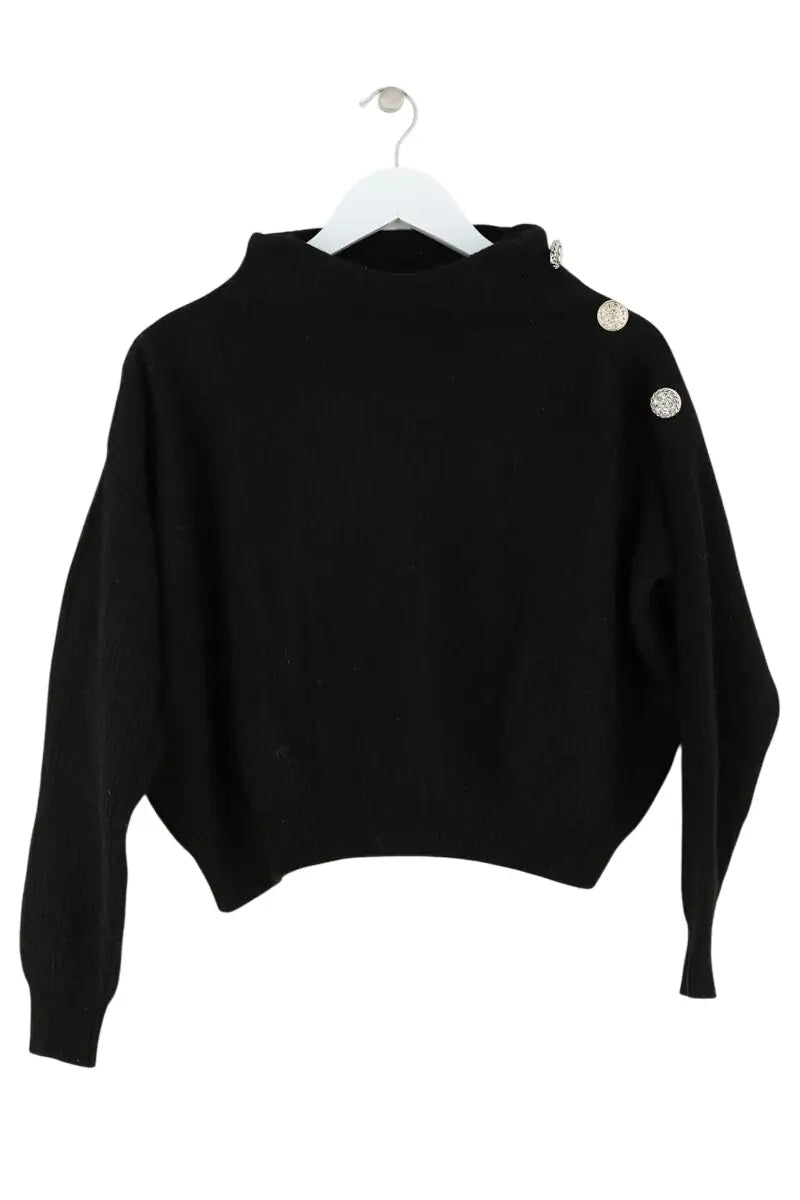 Pull Pinko Noir en Synthétique, taille XS - Seconde Main