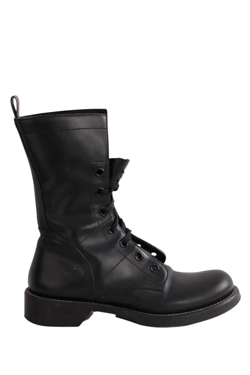 Boots à lacets Louis Vuitton Noir en Cuir, taille 39 - Seconde Main
