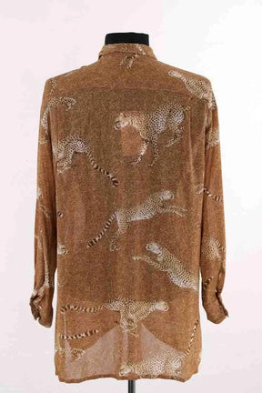Chemise Kenzo Camel en Viscose
