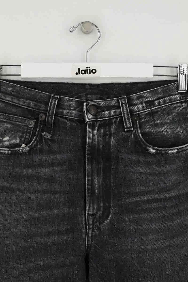 Jean droit R13 Noir en Coton