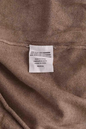 Top Lingua Franca Beige en Soie