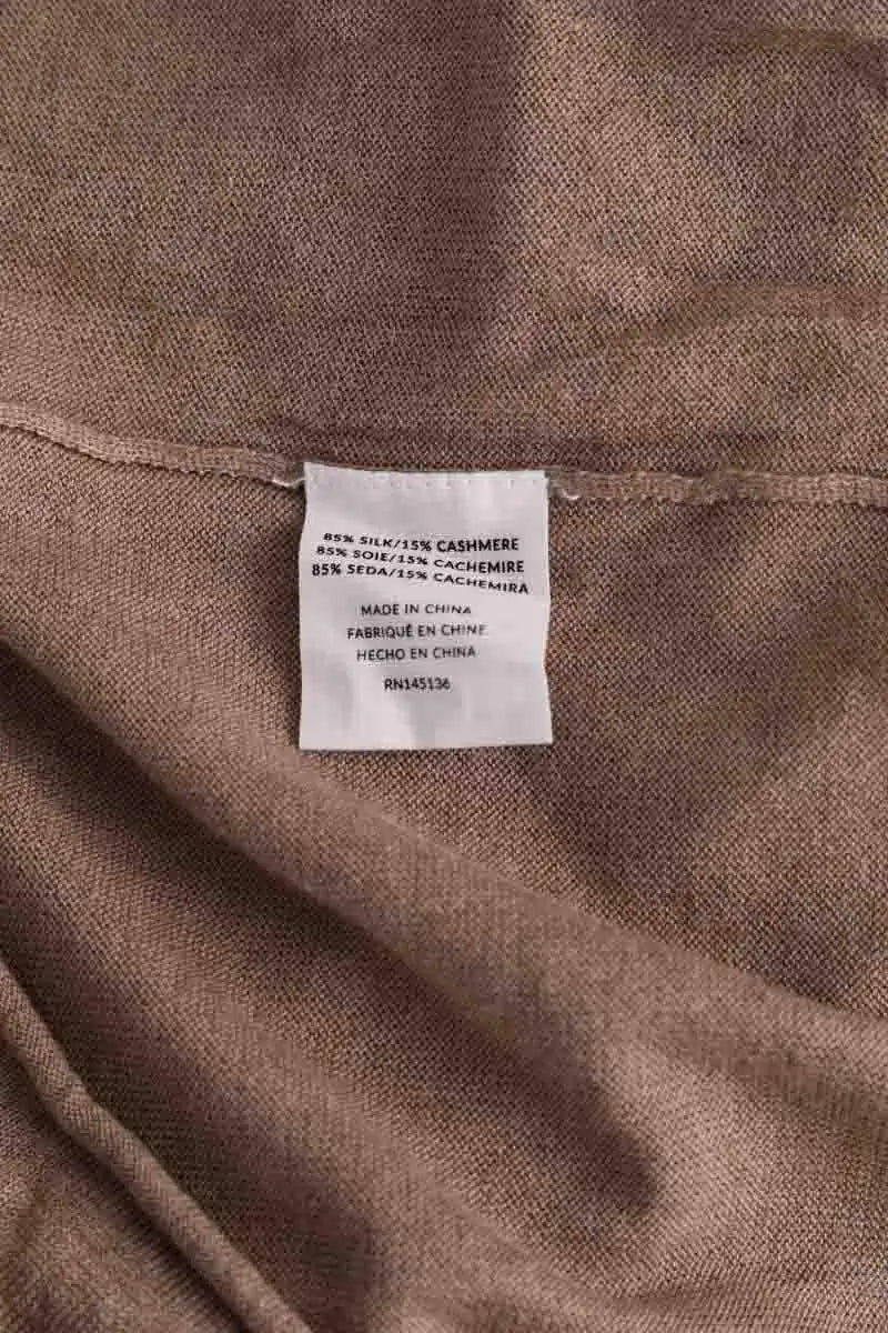 Top Lingua Franca Beige en Soie