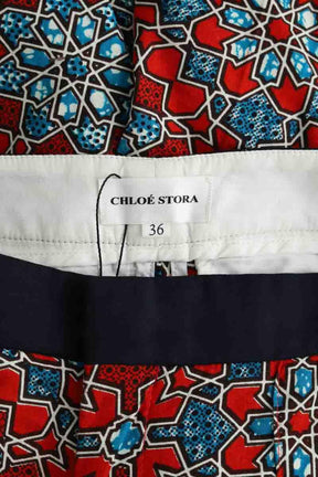 Pantalon droit Chloé Stora  Rouge
