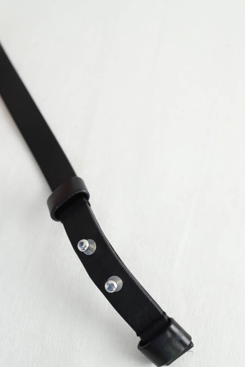 Ceinture en cuir Maje  Noir