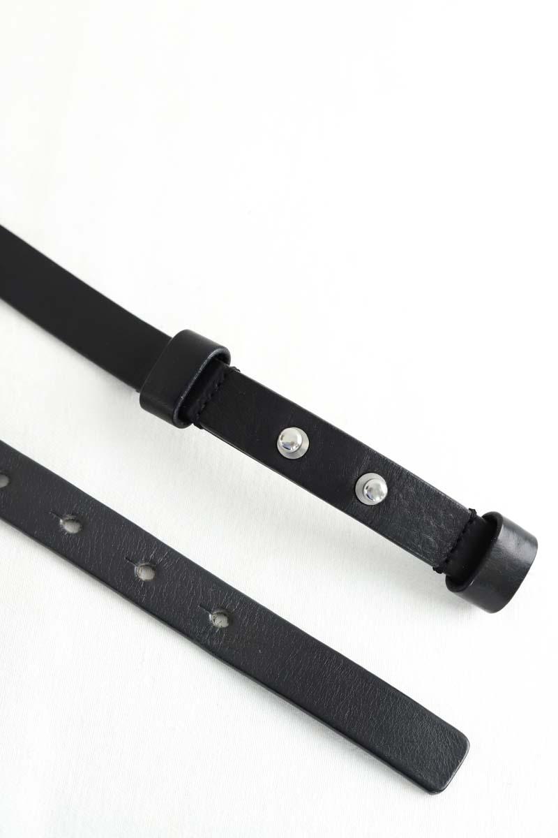 Ceinture en cuir Maje  Noir