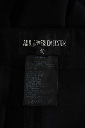 Pantalon droit Ann Demeulemeester  Noir