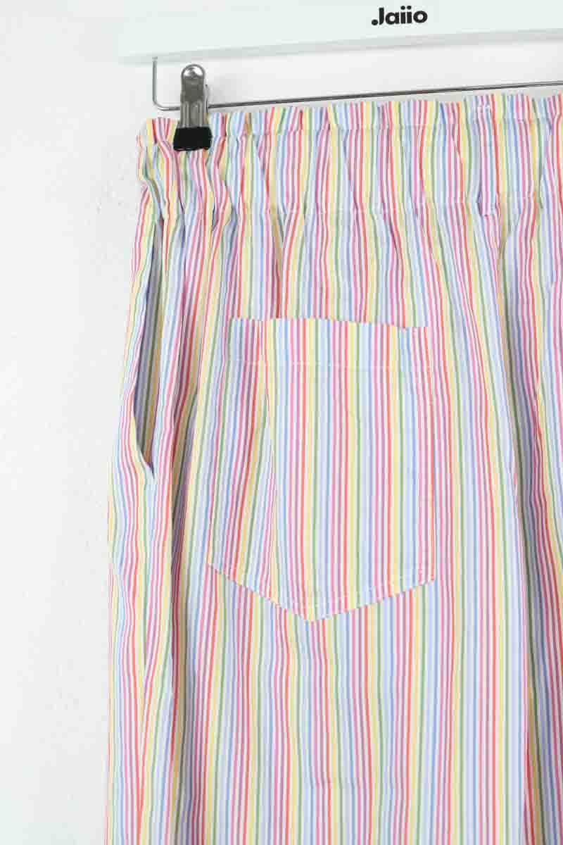 Pantalon droit The Label Edition  Multicolore