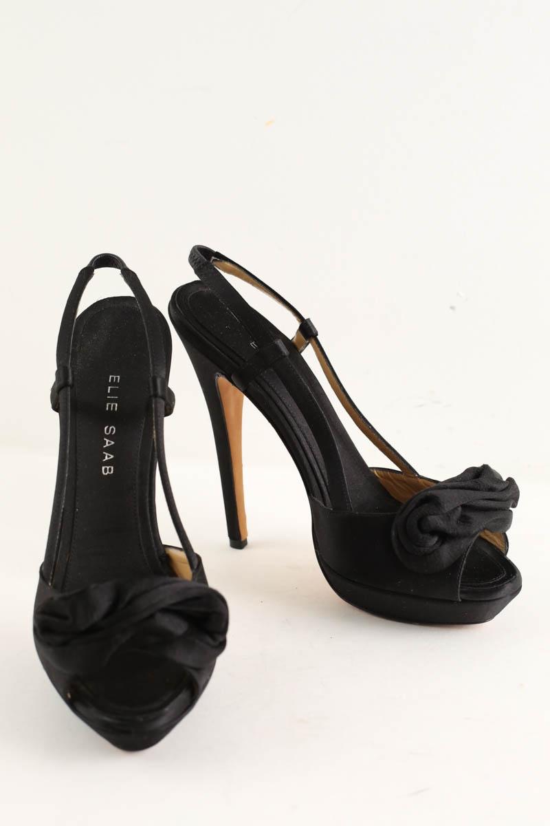 Talons Elie Saab  Noir