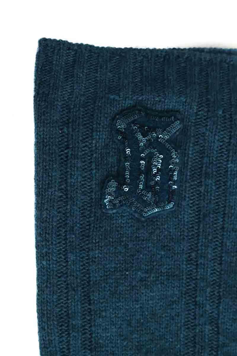 Lot tour de cou et bonnet Galliano  Bleu