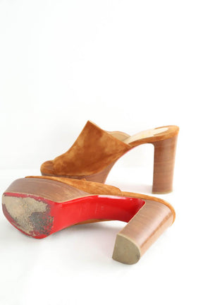 Talons Christian Louboutin  Marron