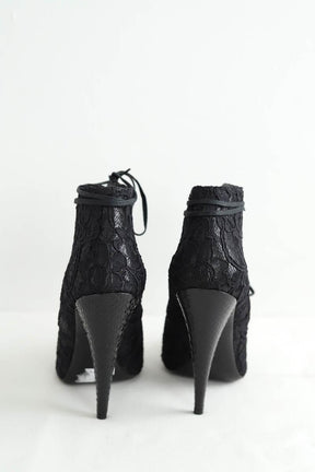 Boots à lacets Saint Laurent  Noir
