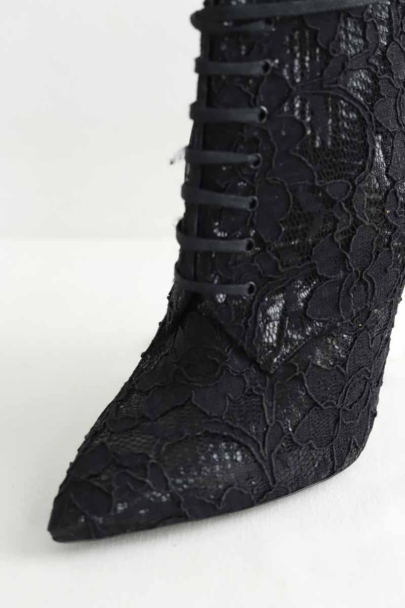 Boots à lacets Saint Laurent  Noir