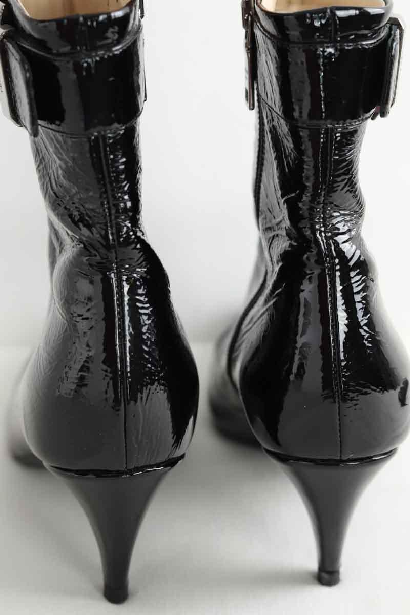 Boots à boucles Prada  Noir