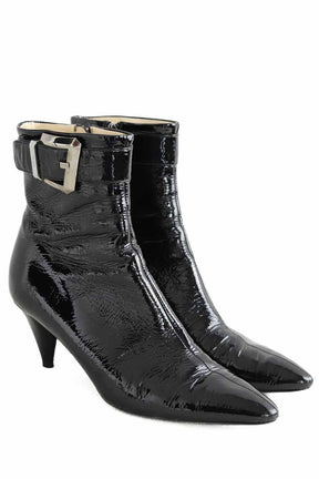 Boots à boucles Prada  Noir