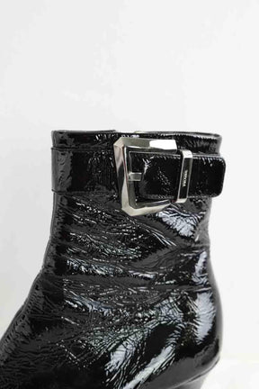 Boots à boucles Prada  Noir