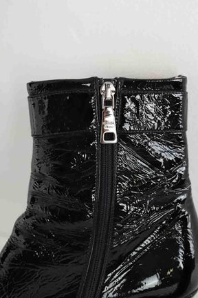 Boots à boucles Prada  Noir