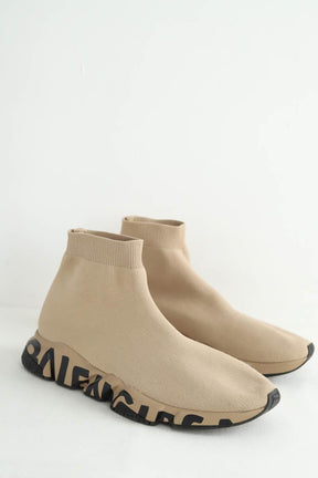 Baskets hautes Balenciaga Speed Marron