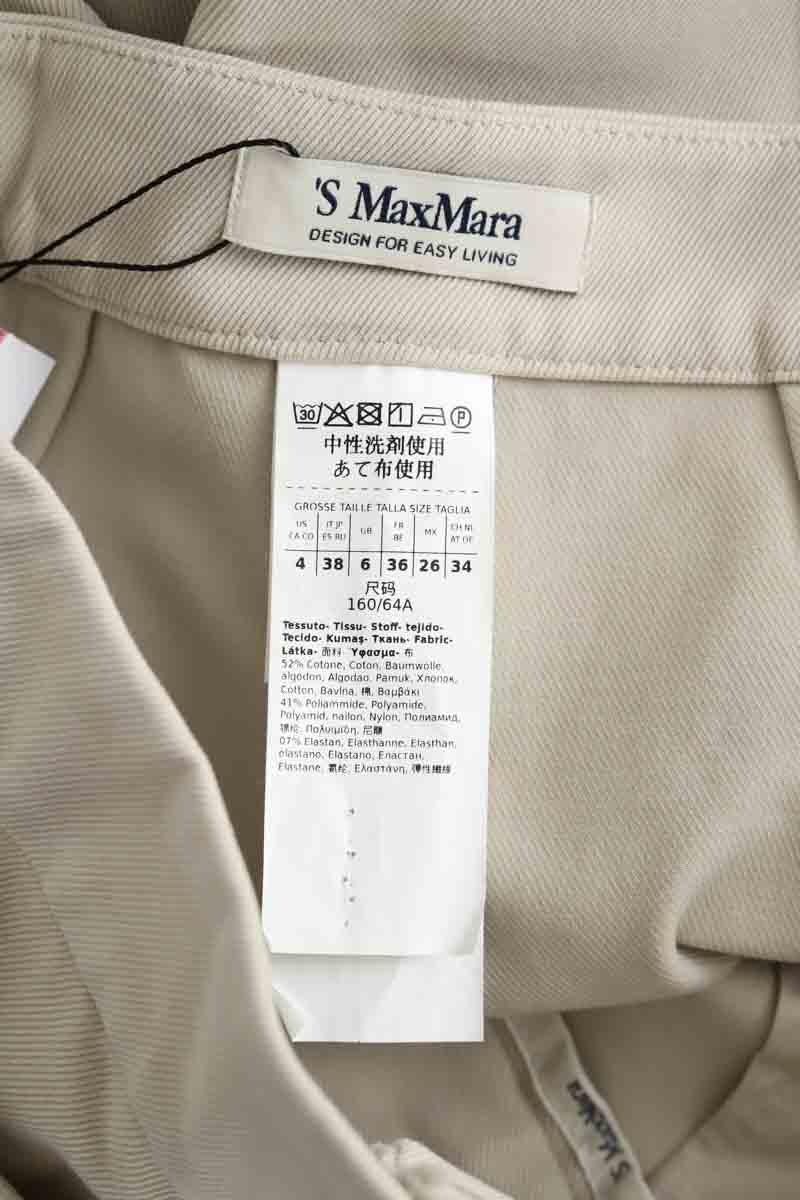 Pantalon droit Max Mara  Ecru