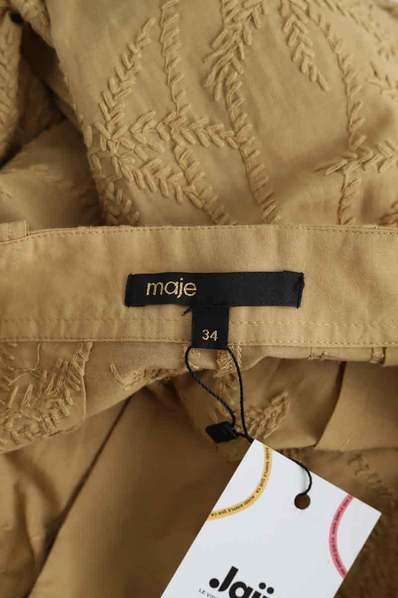 Pantalon Carot Maje  Camel