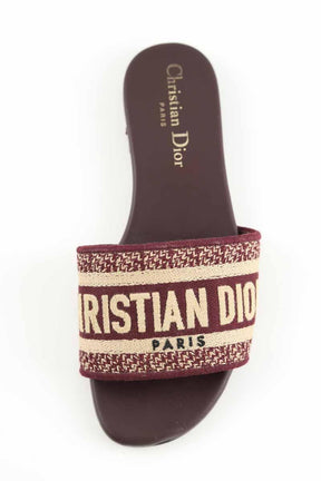 Mules Dior  Bordeaux