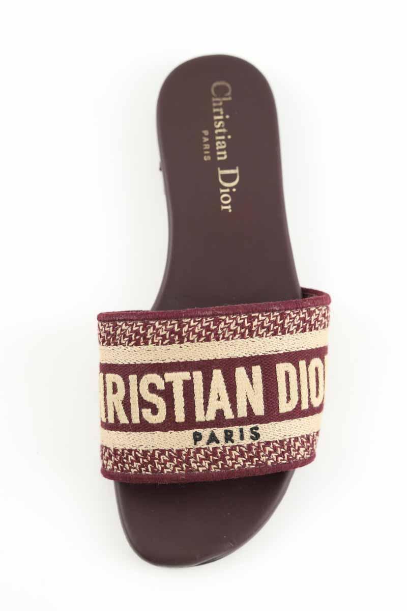 Mules Dior  Bordeaux