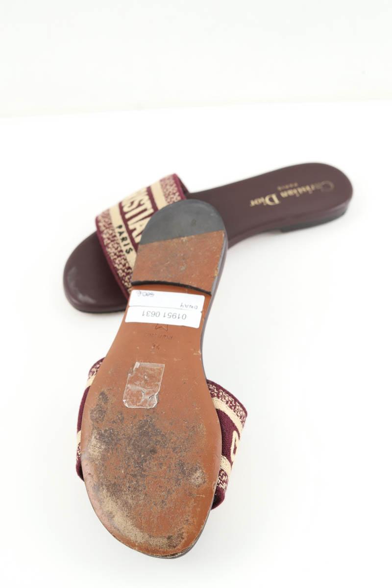 Mules Dior  Bordeaux