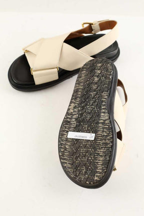 Mules Marni Fussbett Ecru