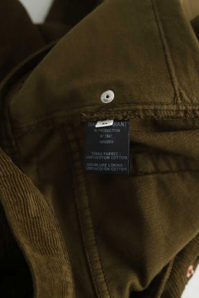 Pantalon droit Isabel Marant  Kaki