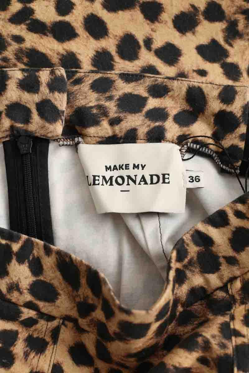 Mini jupe Make My Lemonade  Marron
